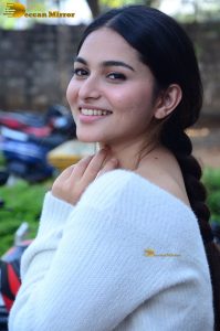 actress Kayadu Lohar beautiful in a white top and pink skirt