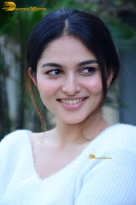 actress Kayadu Lohar beautiful in a white top and pink skirt