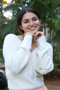 actress Kayadu Lohar beautiful in a white top and pink skirt