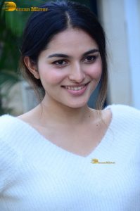 actress Kayadu Lohar beautiful in a white top and pink skirt