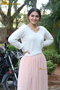 actress Kayadu Lohar beautiful in a white top and pink skirt