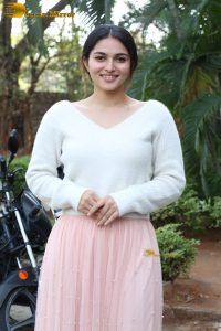 actress Kayadu Lohar beautiful in a white top and pink skirt