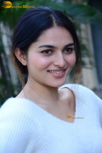 actress Kayadu Lohar beautiful in a white top and pink skirt