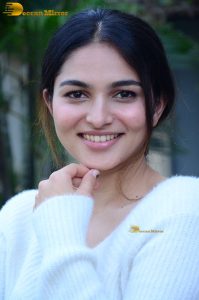 actress Kayadu Lohar beautiful in a white top and pink skirt