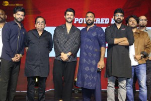 Keedaa Cola Pre-Release Event attended by Raghu Ram, Chaitanya Rao, Rag Mayur, Brahmanandam, and Vijay Deverakonda