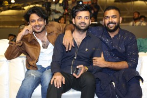 Keedaa Cola Pre-Release Event attended by Raghu Ram, Chaitanya Rao, Rag Mayur, Brahmanandam, and Vijay Deverakonda