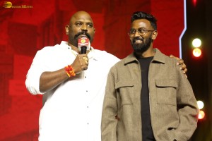 Keedaa Cola Pre-Release Event attended by Raghu Ram, Chaitanya Rao, Rag Mayur, Brahmanandam, and Vijay Deverakonda