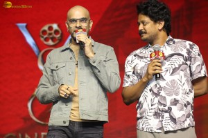 Keedaa Cola Pre-Release Event attended by Raghu Ram, Chaitanya Rao, Rag Mayur, Brahmanandam, and Vijay Deverakonda