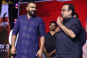 Keedaa Cola Pre-Release Event attended by Raghu Ram, Chaitanya Rao, Rag Mayur, Brahmanandam, and Vijay Deverakonda
