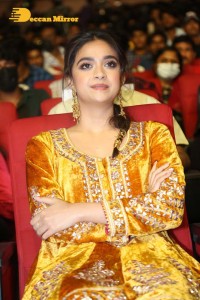 Actress Keerthy Suresh in a yellow dress