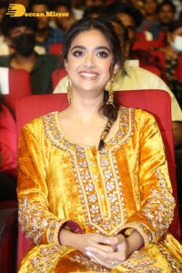 Actress Keerthy Suresh in a yellow dress