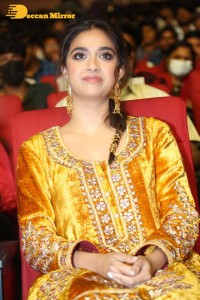 Actress Keerthy Suresh in a yellow dress