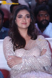 Keerthy Suresh attending the pre-release function of Sarkaru Vaari Paata