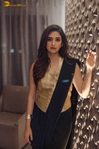 actress keerthy suresh hot looks in a shoulderless lehenga choli dress