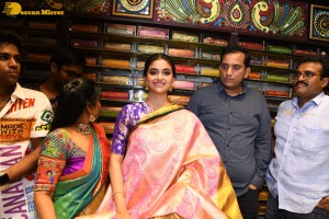 Actress Keerthy Suresh launches CMR Mall in Mahabubnagar Telangana