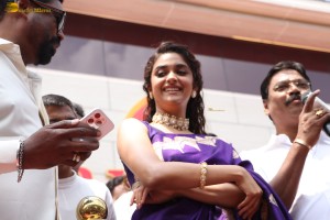 Keerthy Suresh launches Maangalya Shopping Mall in Hyderabad