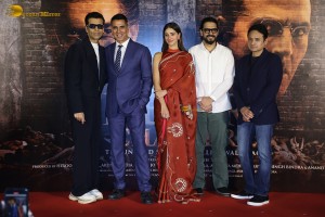 Kesari 2 Press Meet attended by Akshay Kumar, Ananya Panday, and Karan Johar