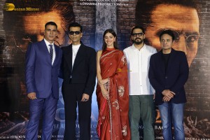 Kesari 2 Press Meet attended by Akshay Kumar, Ananya Panday, and Karan Johar