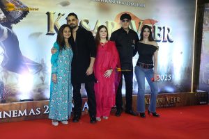 Kesari Veer Screening attended by Suniel Shetty, Akanksha Sharma, Sooraj Pancholi, Tiger Shroff, and others
