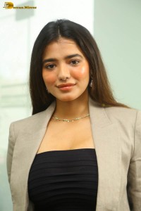 actress ketika sharma hot photoshoot in a grey coat over a shoulderless black dress