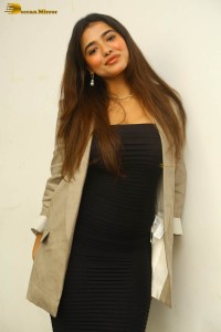 actress ketika sharma hot photoshoot in a grey coat over a shoulderless black dress
