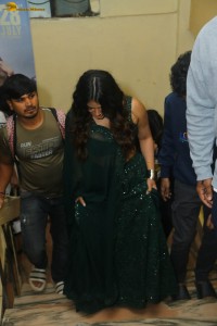 actress ketika sharma glamorous looks in a green lehenga choli at a function