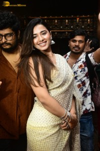 Ketika Sharma cute in a cream color saree at bro movie function