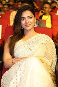 Ketika Sharma cute in a cream color saree at bro movie function