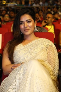 Ketika Sharma cute in a cream color saree at bro movie function