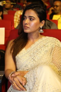 Ketika Sharma cute in a cream color saree at bro movie function