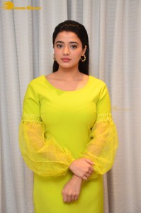 Actress Ketika Sharma pretty in a green dress