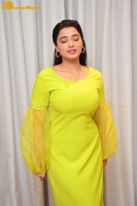 Actress Ketika Sharma pretty in a green dress