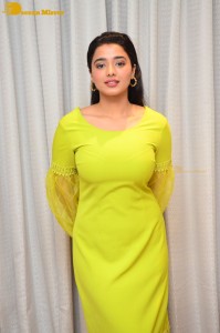 Actress Ketika Sharma pretty in a green dress