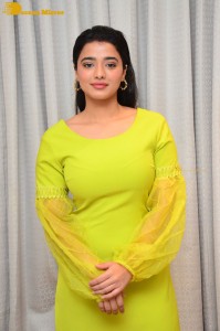 Actress Ketika Sharma pretty in a green dress