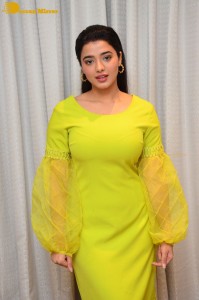 Actress Ketika Sharma pretty in a green dress