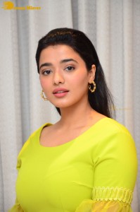 Actress Ketika Sharma pretty in a green dress