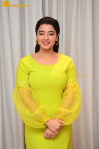 Actress Ketika Sharma pretty in a green dress