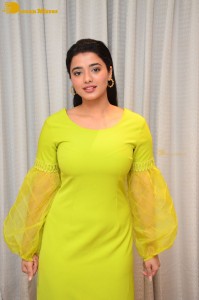 Actress Ketika Sharma pretty in a green dress