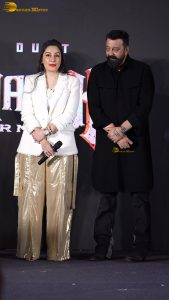 Khalnayak Returns Announcement attended by Sanjay Dutt and Manyata Dutt