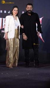 Khalnayak Returns Announcement attended by Sanjay Dutt and Manyata Dutt