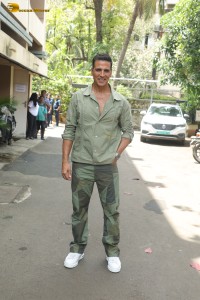 Khel Khel Mein team including Akshay Kumar, Taapsee Pannu, Vaani Kapoor, Pragya Jaiswal, and Fardeen Khan promote the film in Mumbai on August 14, 2024