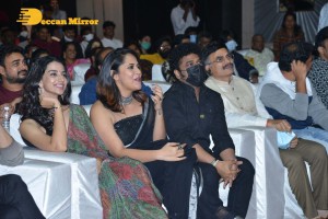 Pictures from the Pre-Release Event of 'Khiladi' movie - attended by Ravi Teja, Meenakshi Chaudhary, Dimple Hayathi, Anasuya Bharadwaj, Devi Sri Prasad and Ramesh Varma