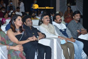 Pictures from the Pre-Release Event of 'Khiladi' movie - attended by Ravi Teja, Meenakshi Chaudhary, Dimple Hayathi, Anasuya Bharadwaj, Devi Sri Prasad and Ramesh Varma