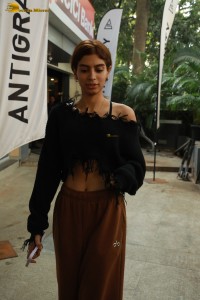 actress Khushi Kapoor leaving gym after workout session