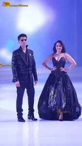 Karan Johar and Kiara Advani at the launch of a new Mercedes model
