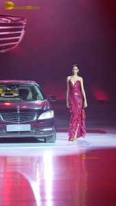 Karan Johar and Kiara Advani at the launch of a new Mercedes model
