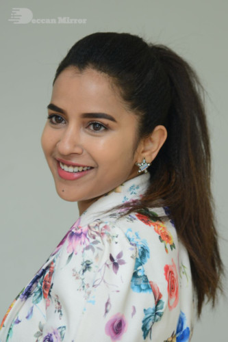 Telugu Actress Komalee Prasad Photoshoot in a white floral jacket