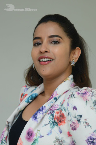 Telugu Actress Komalee Prasad Photoshoot in a white floral jacket