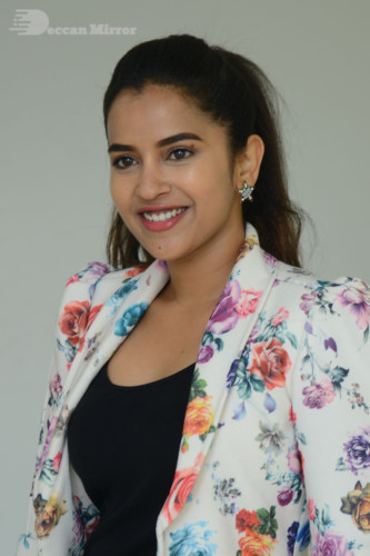 Telugu Actress Komalee Prasad Photoshoot in a white floral jacket