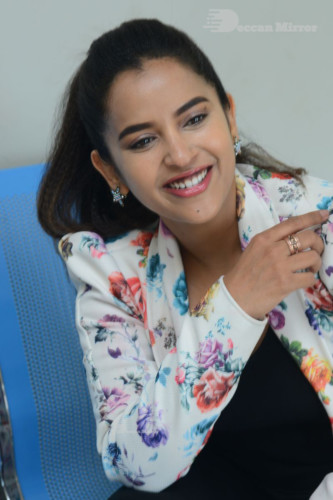 Telugu Actress Komalee Prasad Photoshoot in a white floral jacket